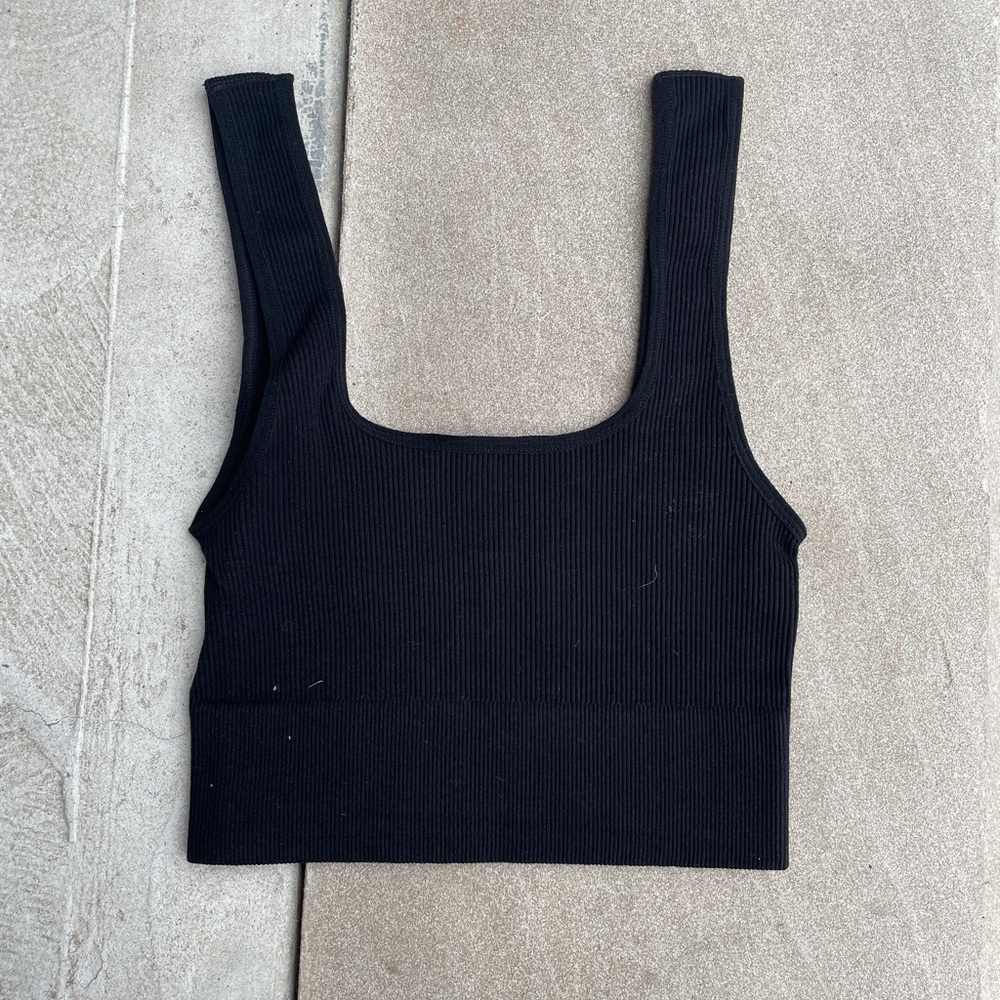 Black tank top